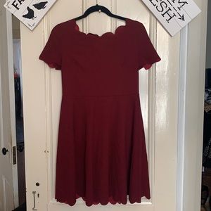 Beautiful burgundy dress by SHEIN